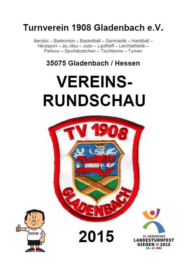 Vereinsrundschau 2015, Seite 1
