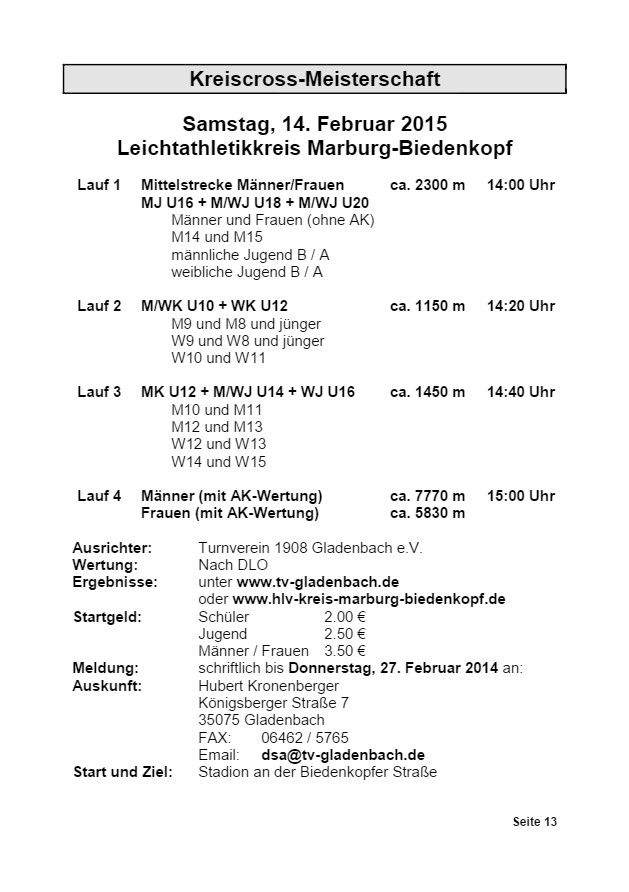 Vereinsrundschau 2015, Seite 13