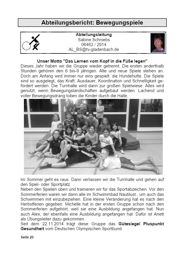 Vereinsrundschau 2015, Seite 20