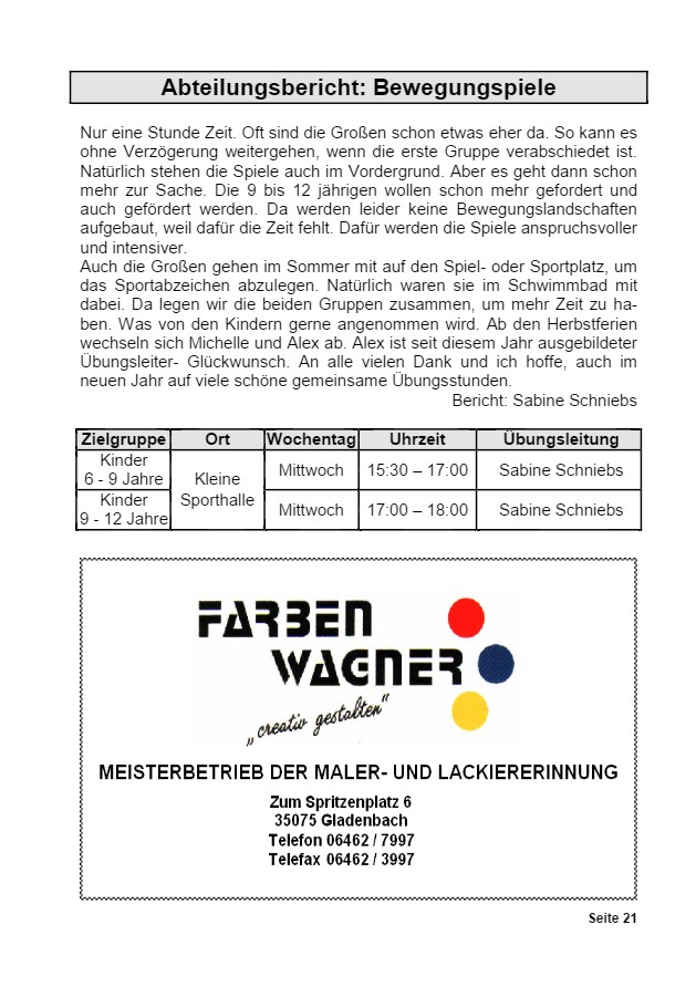 Vereinsrundschau 2015, Seite 21