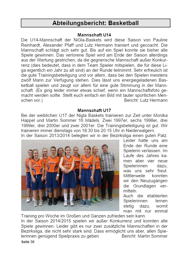 Vereinsrundschau 2015, Seite 30