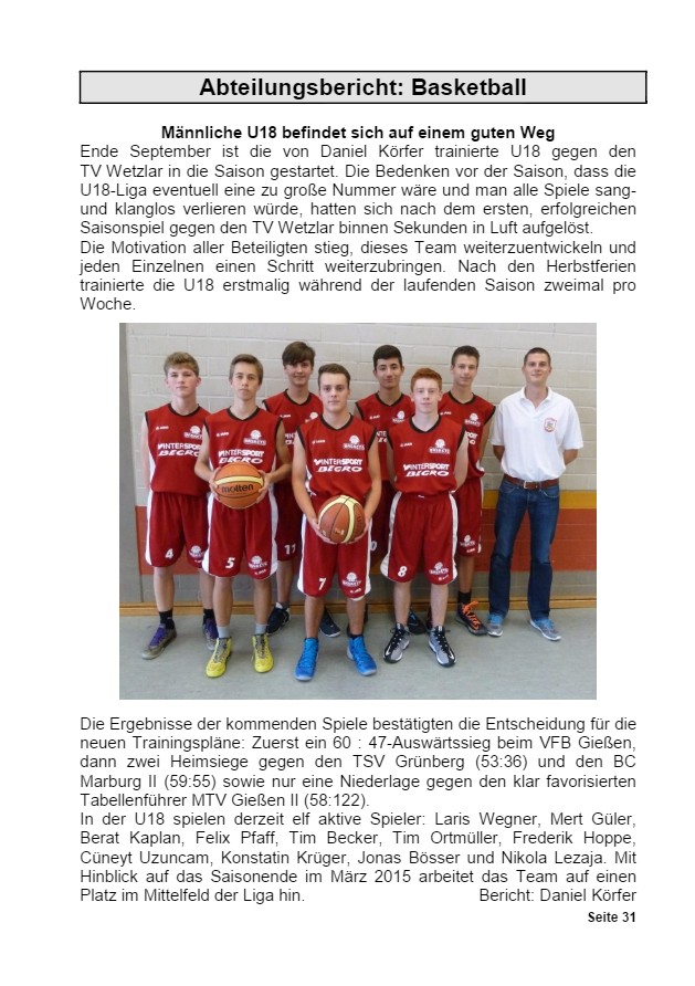 Vereinsrundschau 2015, Seite 31