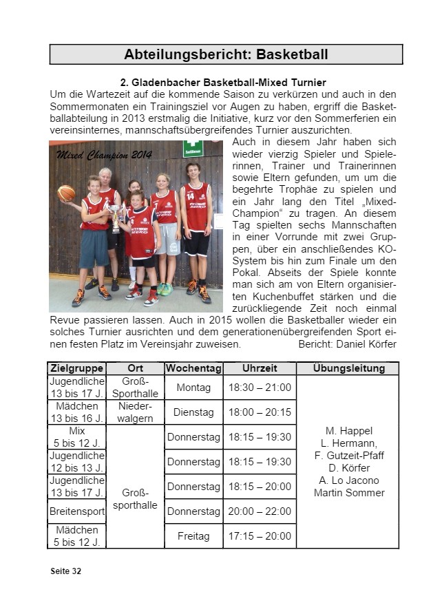 Vereinsrundschau 2015, Seite 32