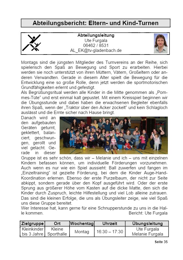 Vereinsrundschau 2015, Seite 35