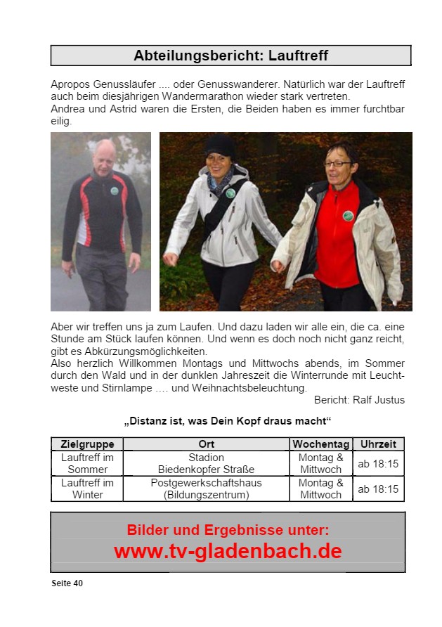 Vereinsrundschau 2015, Seite 40