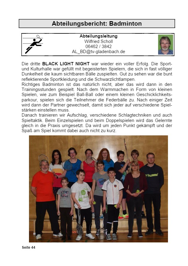 Vereinsrundschau 2015, Seite 44