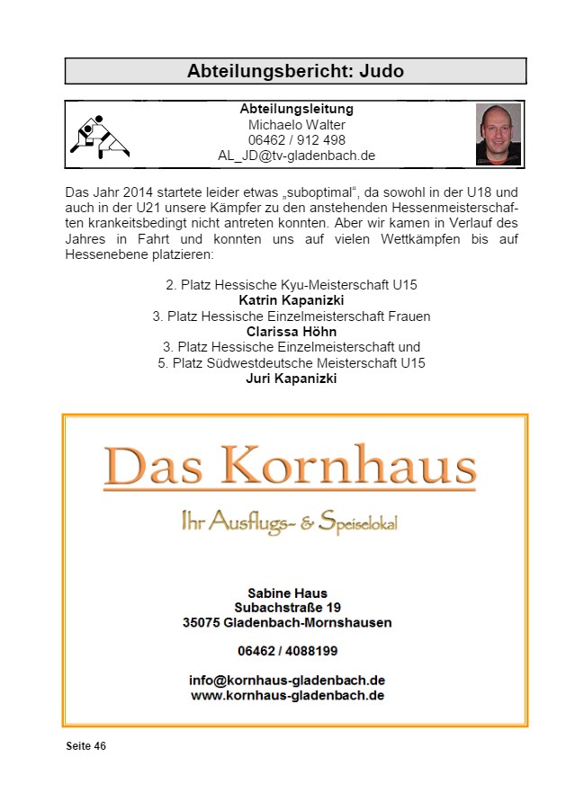 Vereinsrundschau 2015, Seite 46