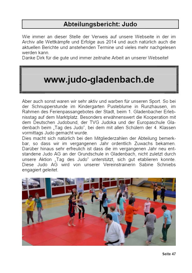 Vereinsrundschau 2015, Seite 47
