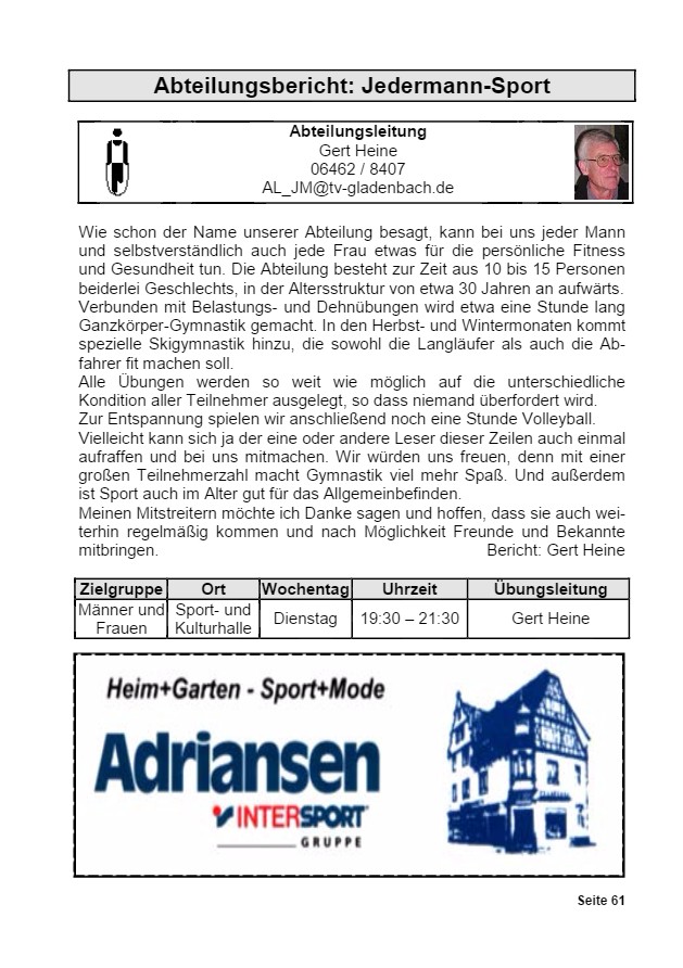 Vereinsrundschau 2015, Seite 61