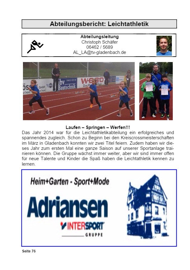 Vereinsrundschau 2015, Seite 76