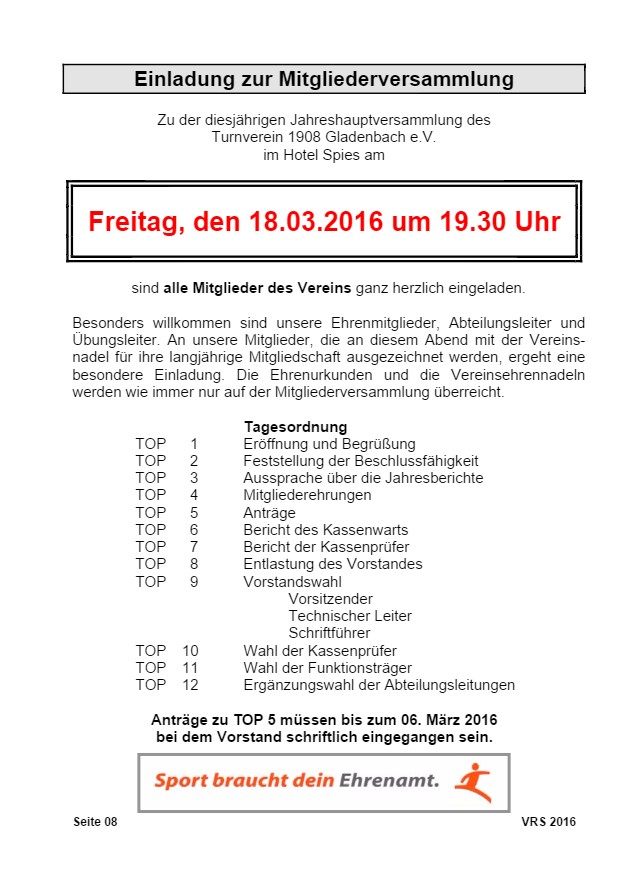 Vereinsrundschau 2016, Seite 8
