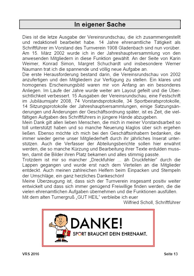 Vereinsrundschau 2016, Seite 13