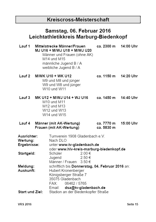 Vereinsrundschau 2016, Seite 15