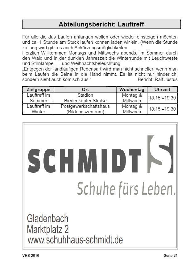 Vereinsrundschau 2016, Seite 21