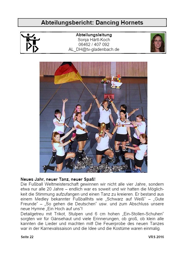 Vereinsrundschau 2016, Seite 22