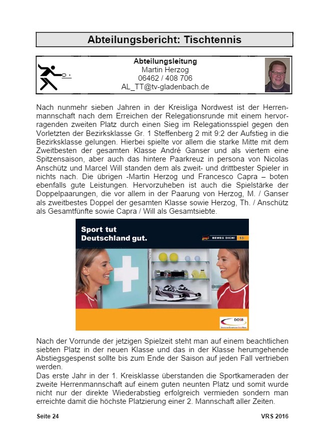 Vereinsrundschau 2016, Seite 24