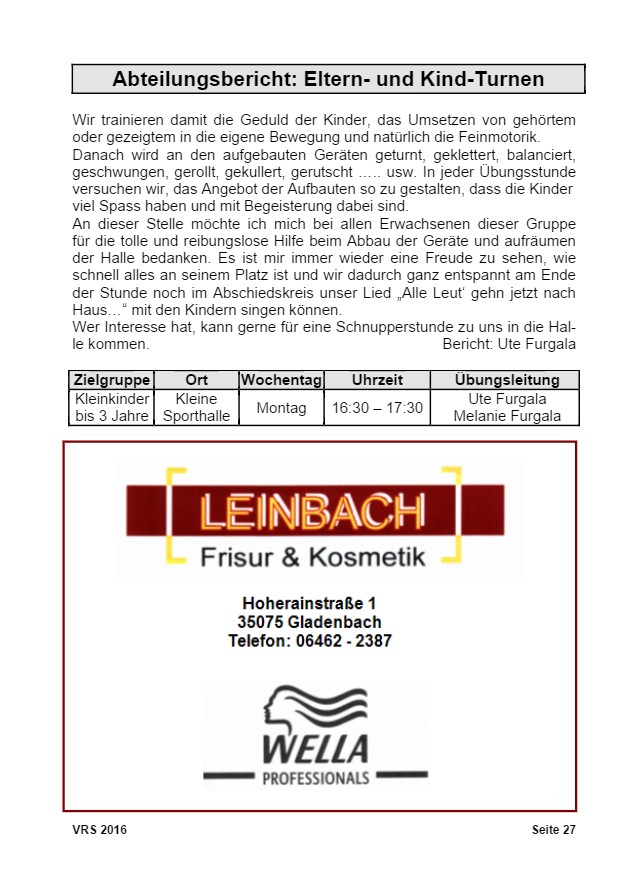Vereinsrundschau 2016, Seite 27