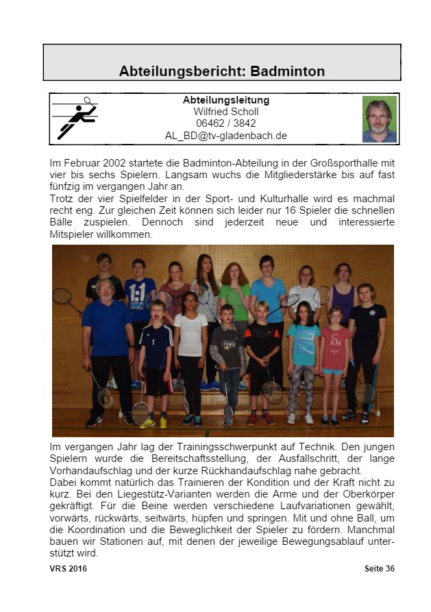 Vereinsrundschau 2016, Seite 36