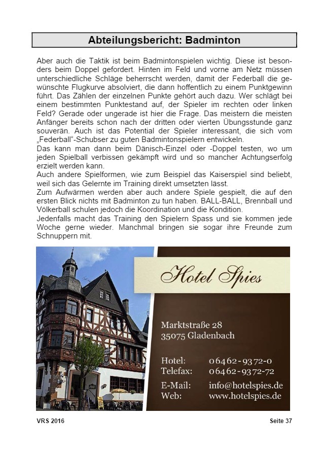 Vereinsrundschau 2016, Seite 37