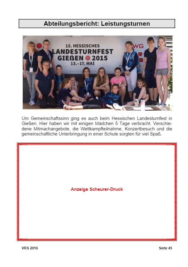 Vereinsrundschau 2016, Seite 45