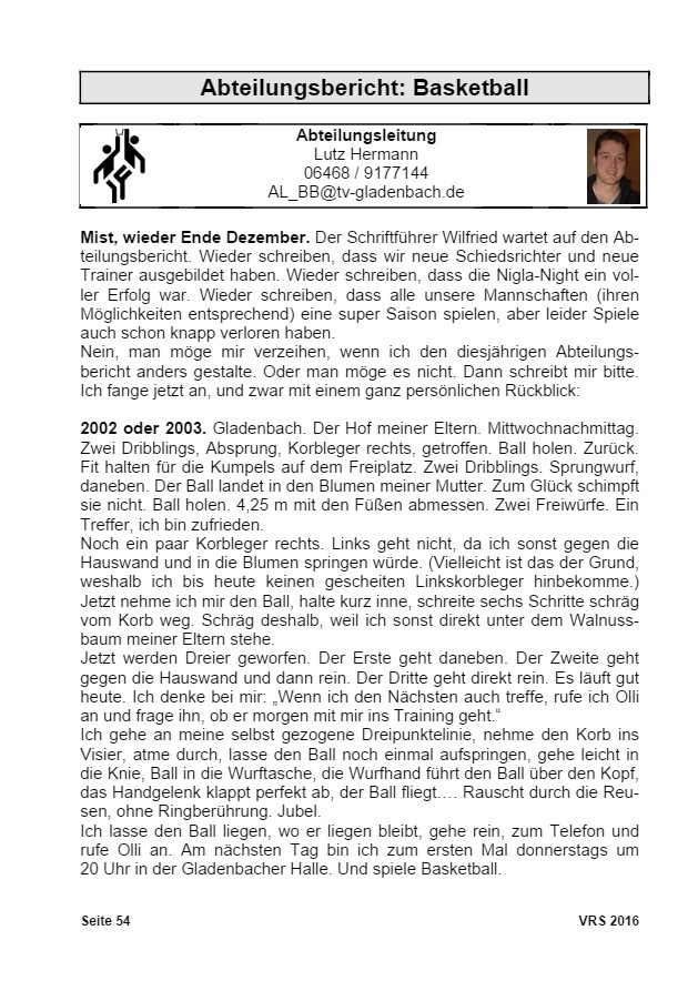 Vereinsrundschau 2016, Seite 54