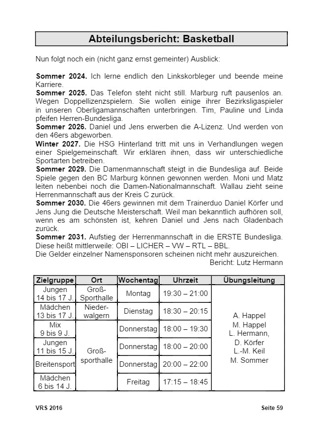 Vereinsrundschau 2016, Seite 59