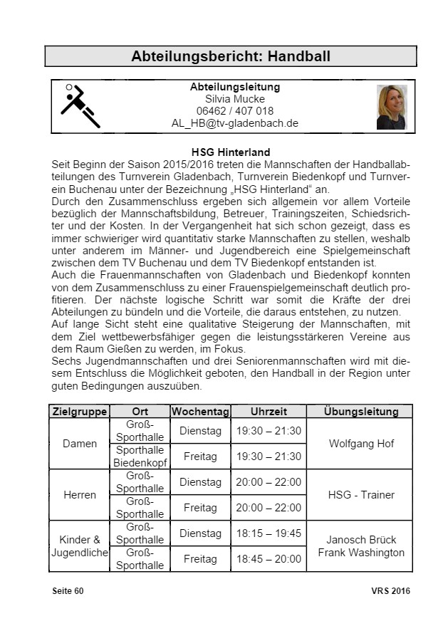 Vereinsrundschau 2016, Seite 60