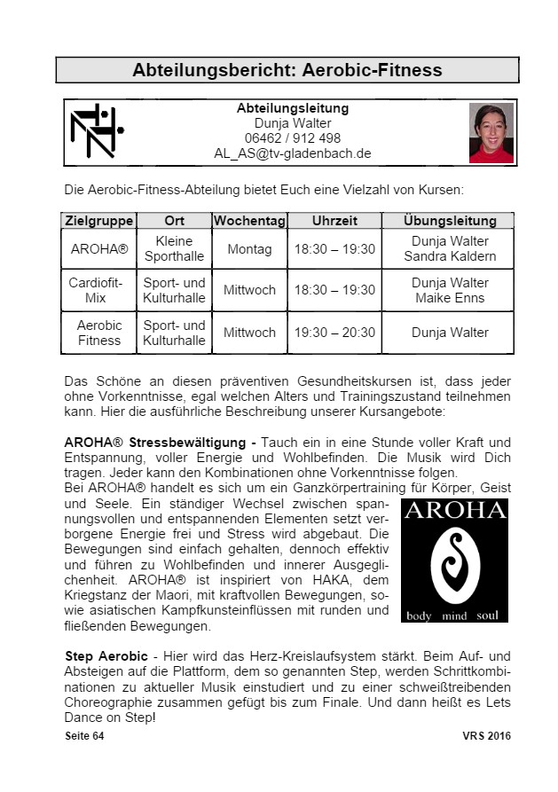 Vereinsrundschau 2016, Seite 64
