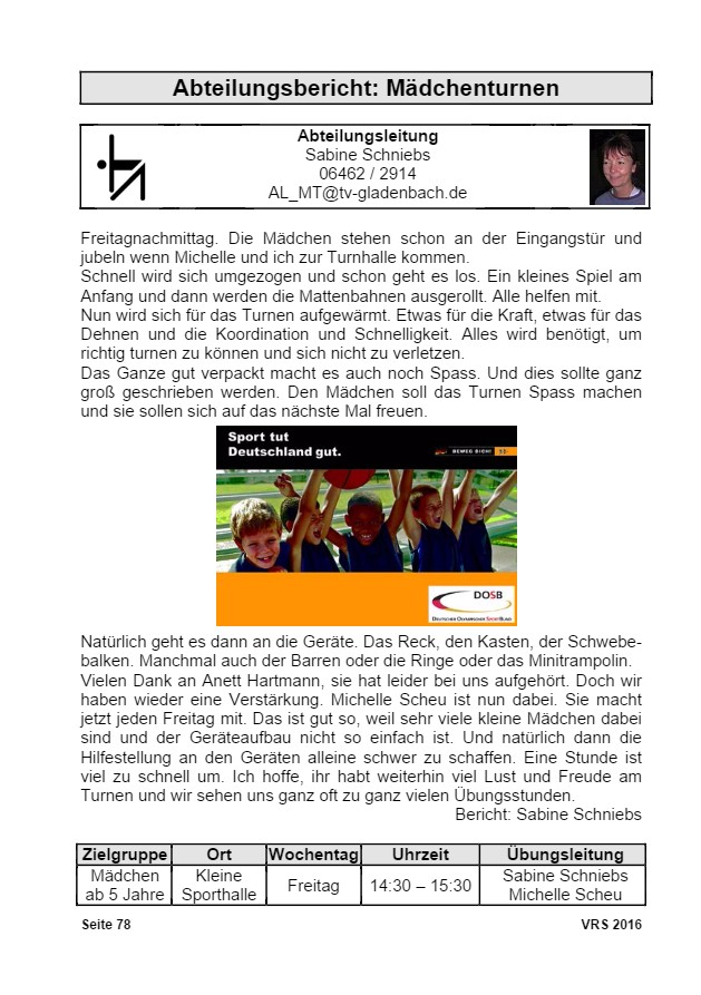 Vereinsrundschau 2016, Seite 78