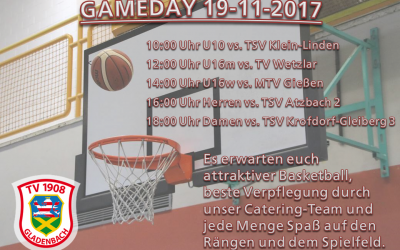 Großer Basketball-Heimspieltag am Sonntag (19.11.2017)