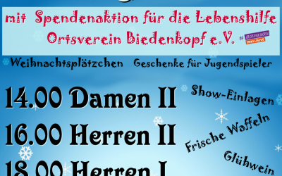 Handball Weihnachtsspieltag Hinterlandhalle am 21.12.2019