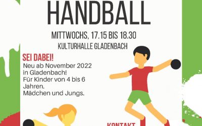 Neue Mini Gruppe Handball ab November 2022