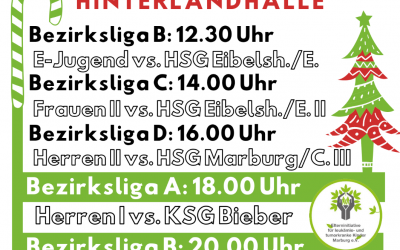 Handball Weihnachtsspieltag Samstag 10.12.2022