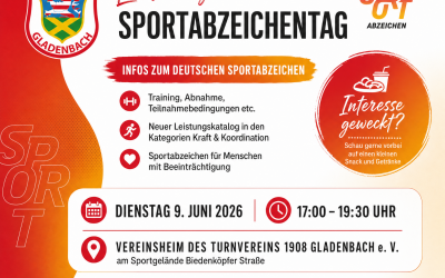 Fit fürs Deutsche Sportabzeichen? Einladung zum Sportabzeichentag am 9. Juni!